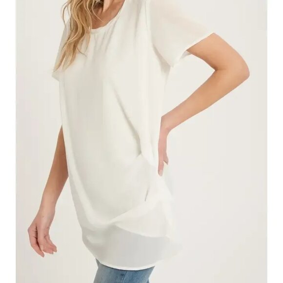 CLEAR OUT!!!! Asymmetric Modern Draped Top - Picture 4 of 12